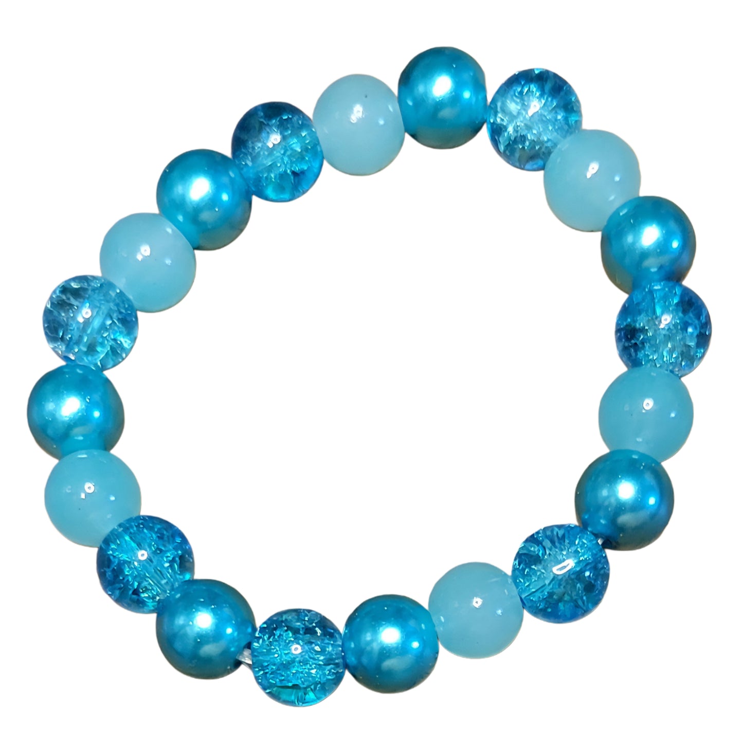 Glass Bead Bracelet- Blue
