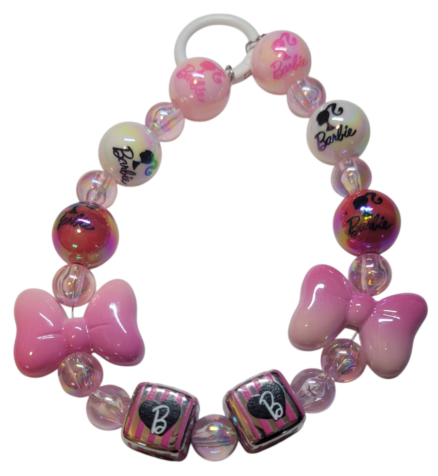 Keychain- Bows & Barbie