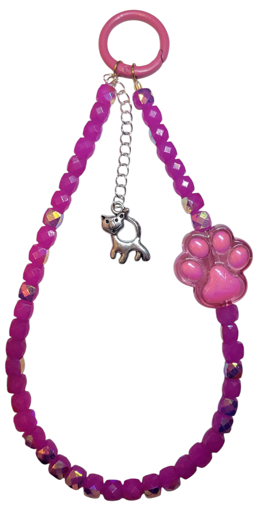Keychain- Pink Cat Paw