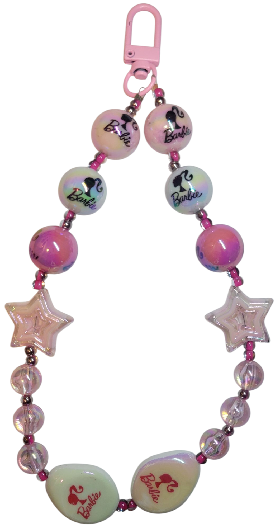 Keychain- Pink & White 'Barbie'