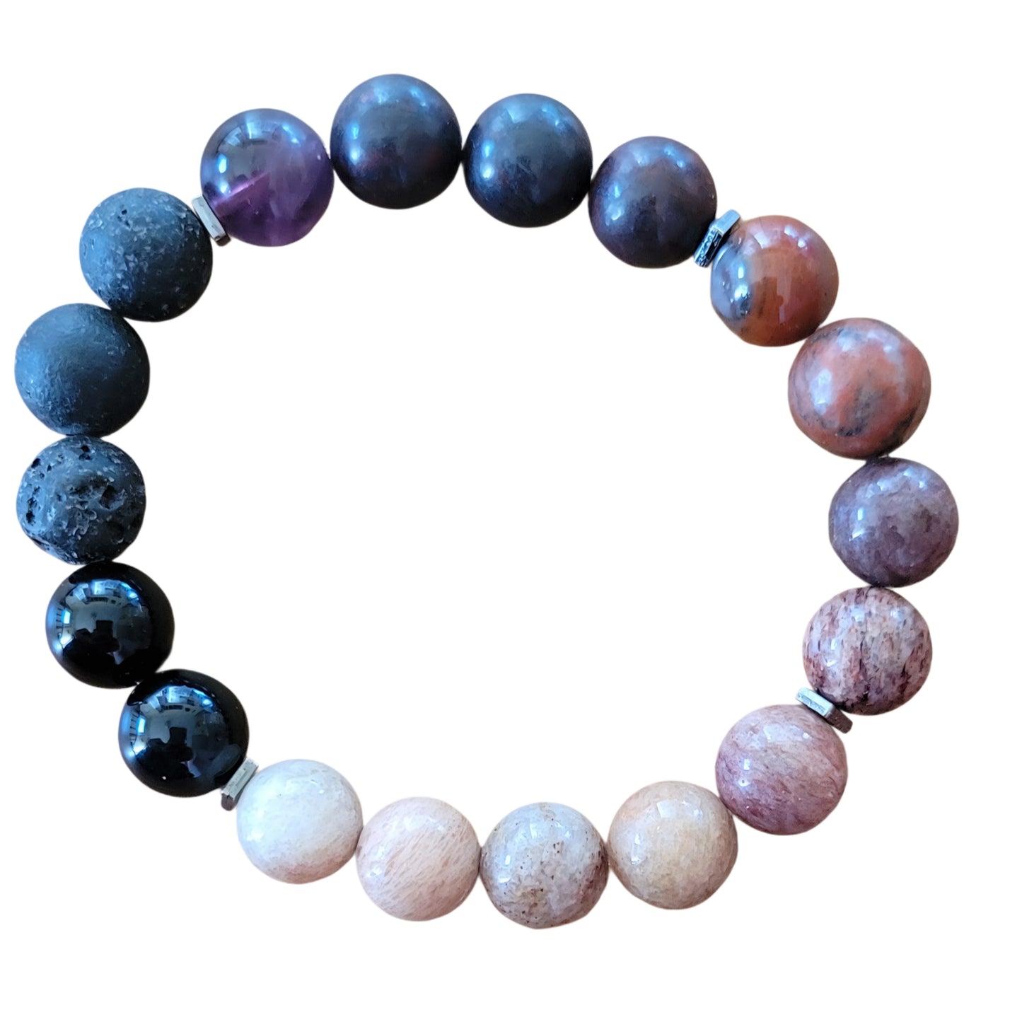 Crystal Bracelet- Multi-Stone Dark