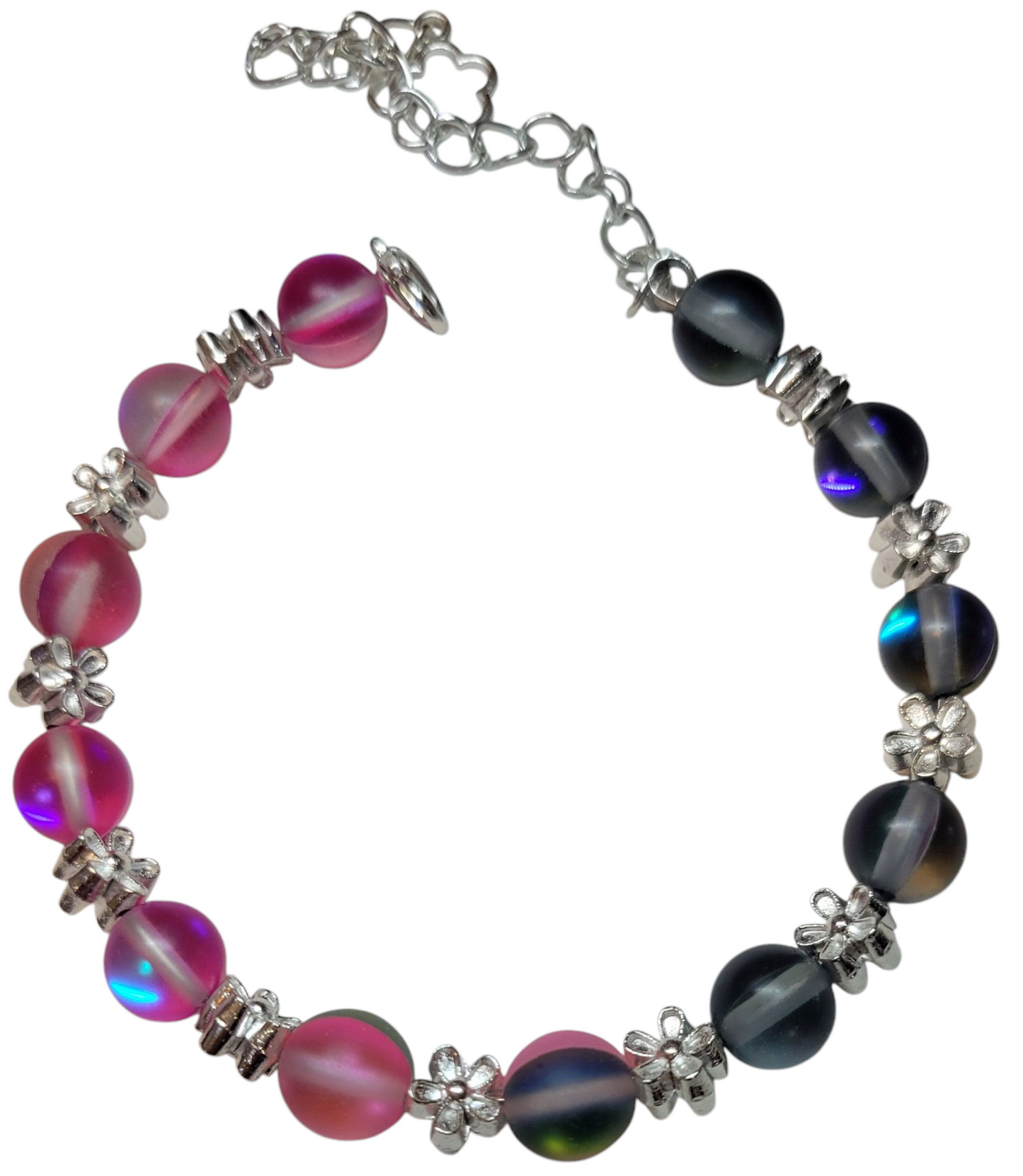 Adjustable Bracelet- Pink & Blue Sun-Reflecting
