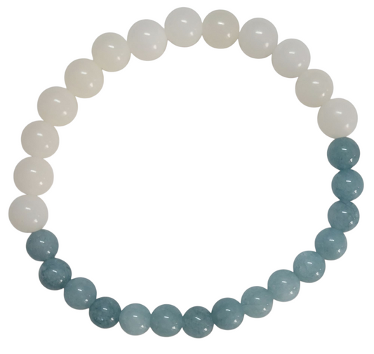 Crystal/Bodhi Bracelet- Aquamarine