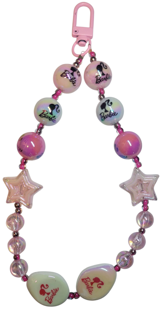 Keychain- Pink & White 'Barbie'