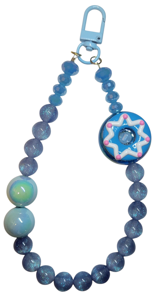 Keychain- Blue Donut