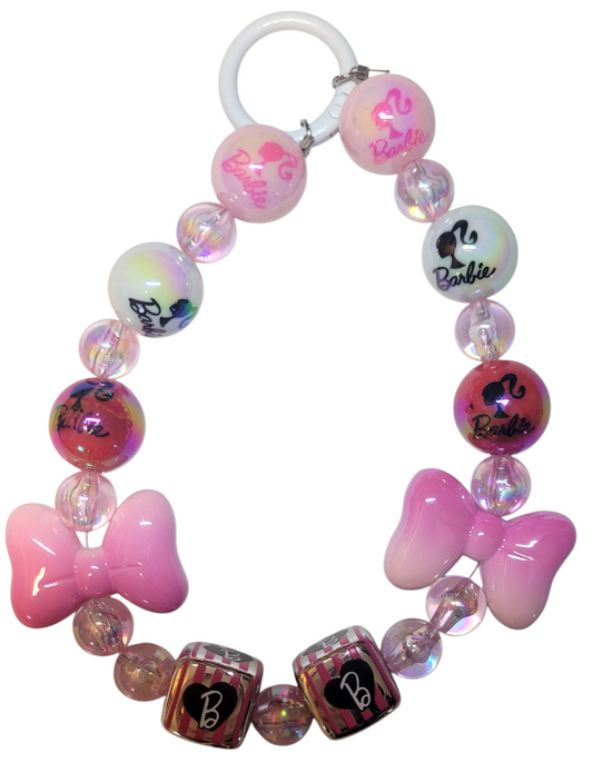 Keychain- Bows & Barbie