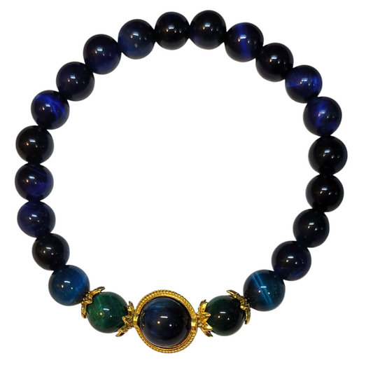 Cat-Eye Bracelet- Blue & Green