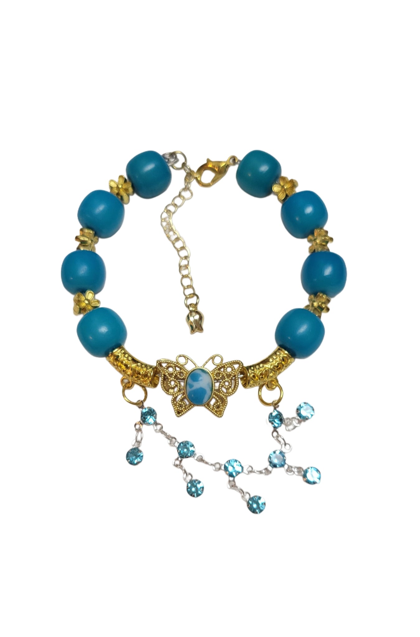 Bodhi Bracelet- Adjustable Blue Butterfly