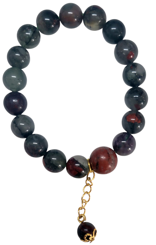 Crystal Bracelet- Bloodstone