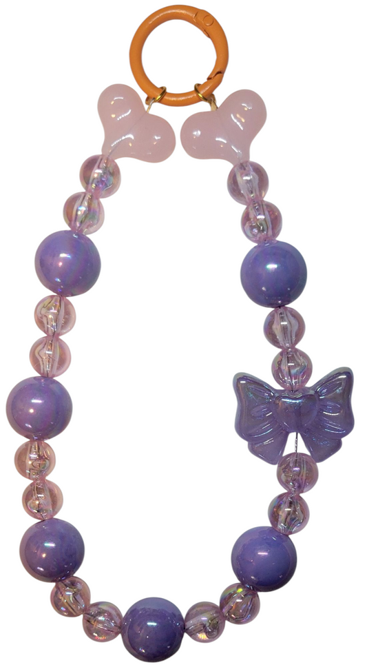 Keychain- Purple Bow