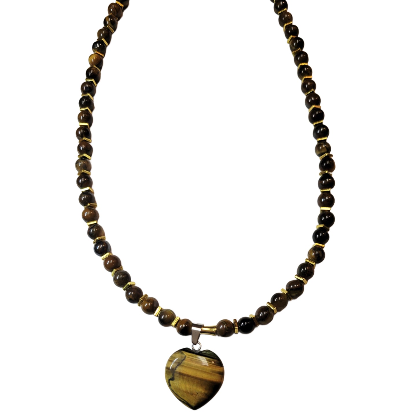 Adjustable Necklace- Cystal Tiger's Eye