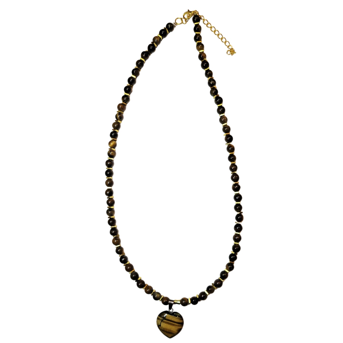 Adjustable Necklace- Cystal Tiger's Eye