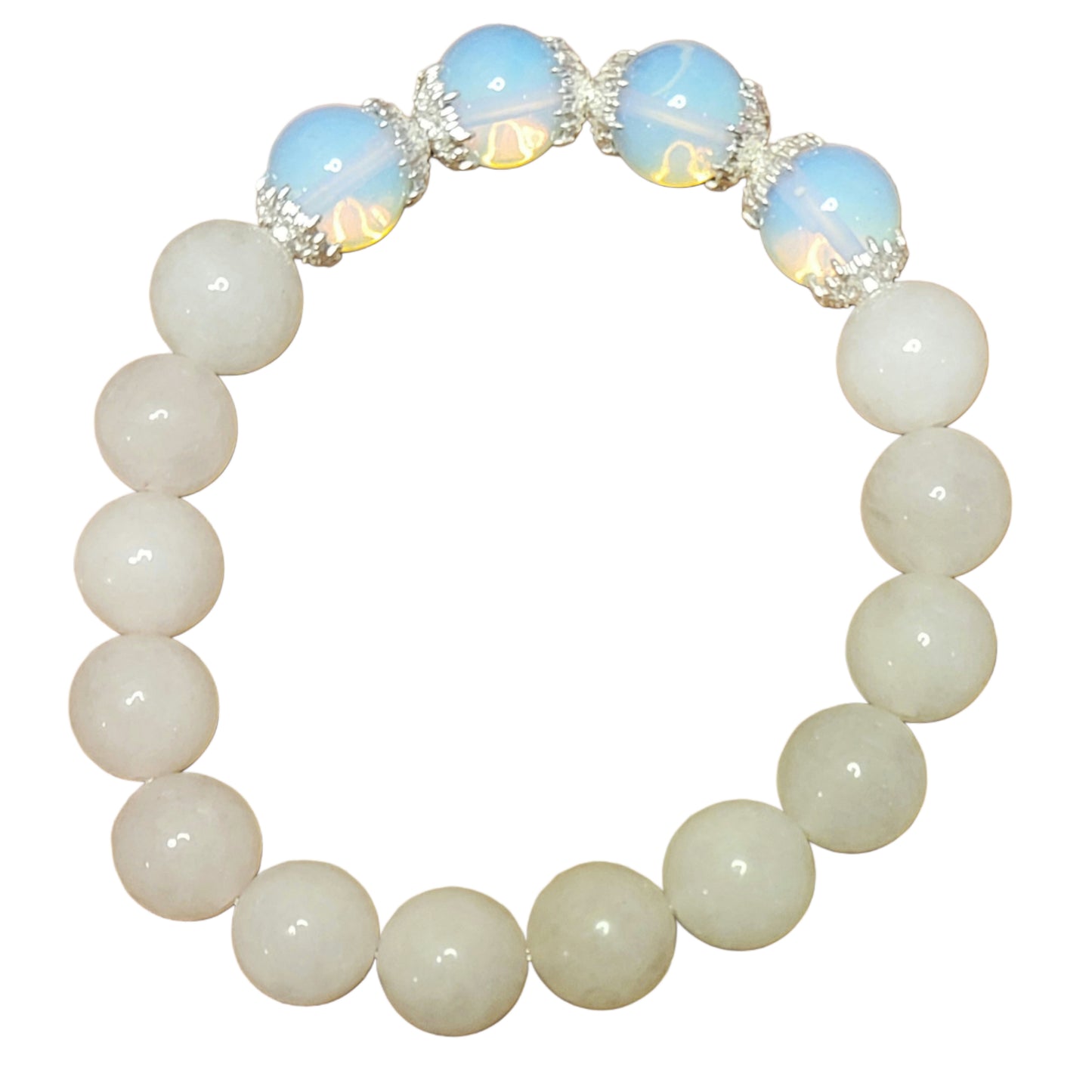 Crystal Bracelet- Opalite & Quartz